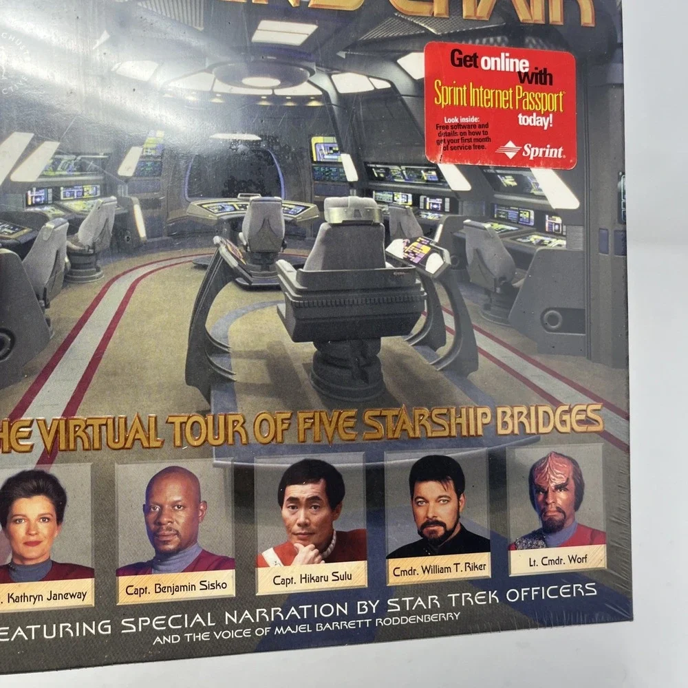 STAR TREK: CAPTAIN'S CHAIR Computer Big Box Game PC CD-ROM WIN 95 & Mac NEW